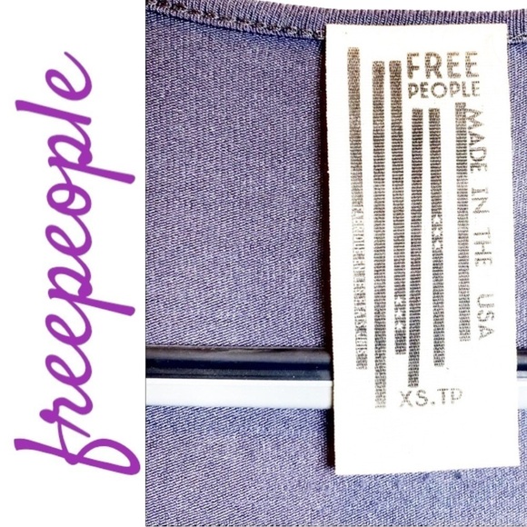 FREE PEOPLE Cross Draped Short Sleeve Jersey Blouse, Size XS - Picture 7 of 9